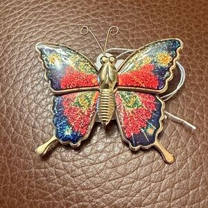 Multi color Butterfly Brooch pin